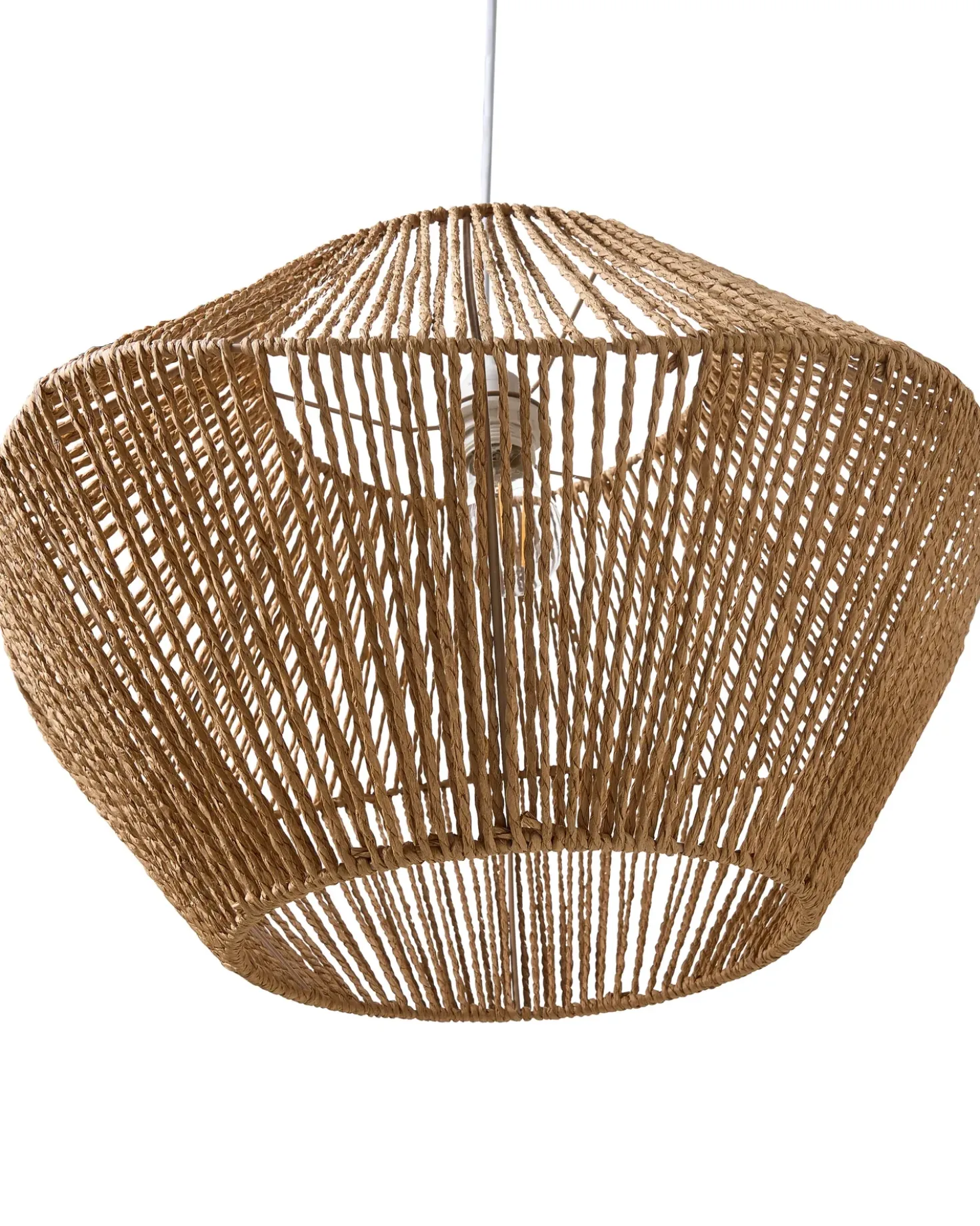 Lampadario YAMBOU Corda di carta Naturale