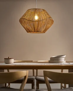 Lampadario YAMBOU Corda di carta Naturale