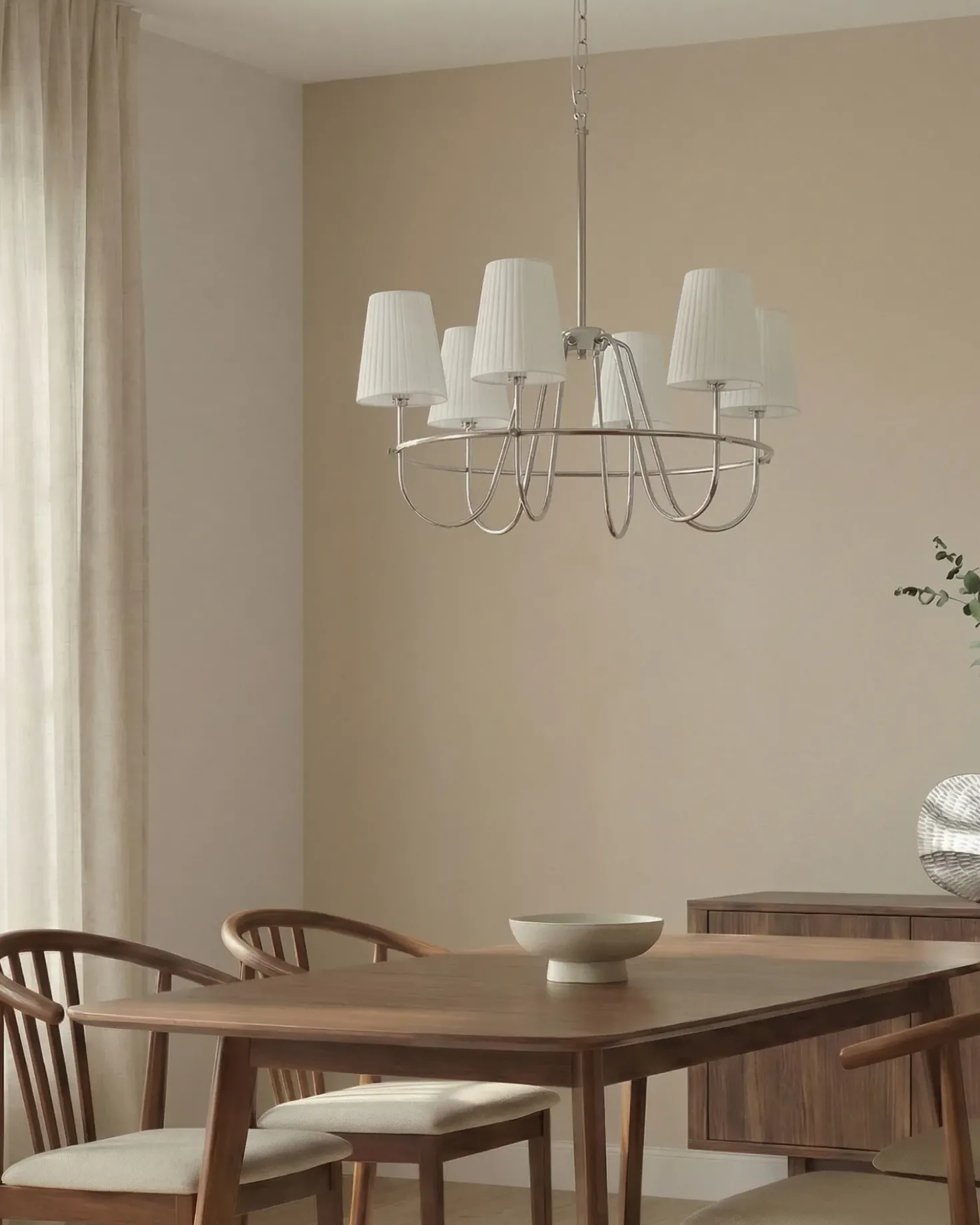 Lampadario YAMETHIN Metallo Argento
