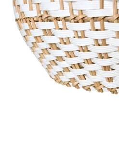Lampadario YAUCO Rattan Bianco