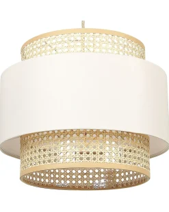 Lampadario YUMURI Rattan Beige chiaro