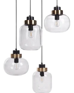 Lampadario ZAYANDE Vetro Grigio chiaro