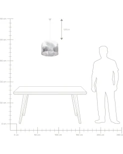 Lampadario ZILLER Bianco