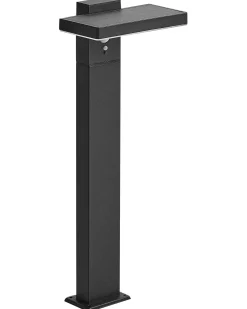 Lampione solare da giardino a LED POPLAR con sensore di movimento Nero