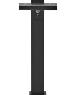 Lampione solare da giardino a LED POPLAR con sensore di movimento Nero