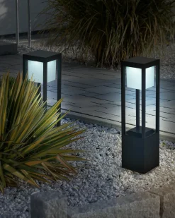 Lampione solare da giardino a LED LOON Nero