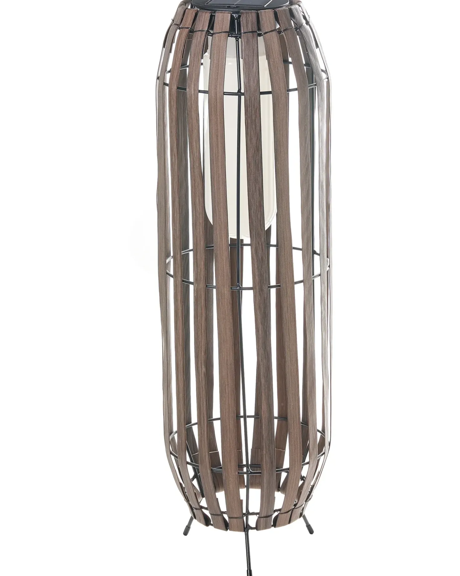 Lanterna a energia solare MUZIZI 69 cm Marrone scuro