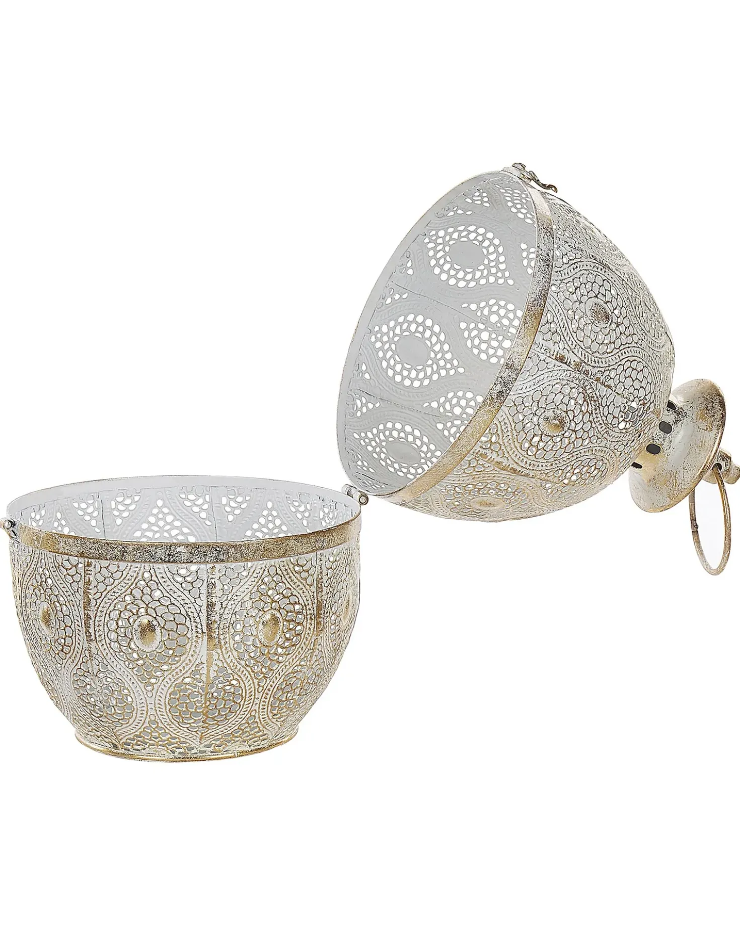 Lanterna AMORGOS Metallo 34 cm Oro