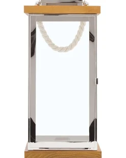 Lanterna BORNEO Metallo 41 cm Argento