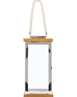Lanterna BORNEO Metallo 41 cm Argento