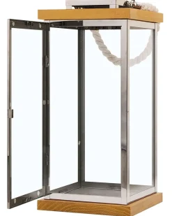 Lanterna BORNEO Metallo 41 cm Argento