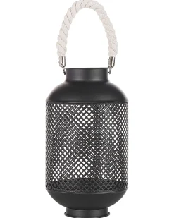 Lanterna CORON Metallo 34 cm Nero