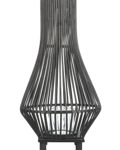 Lanterna LEYTE Bambù 58 cm Nero