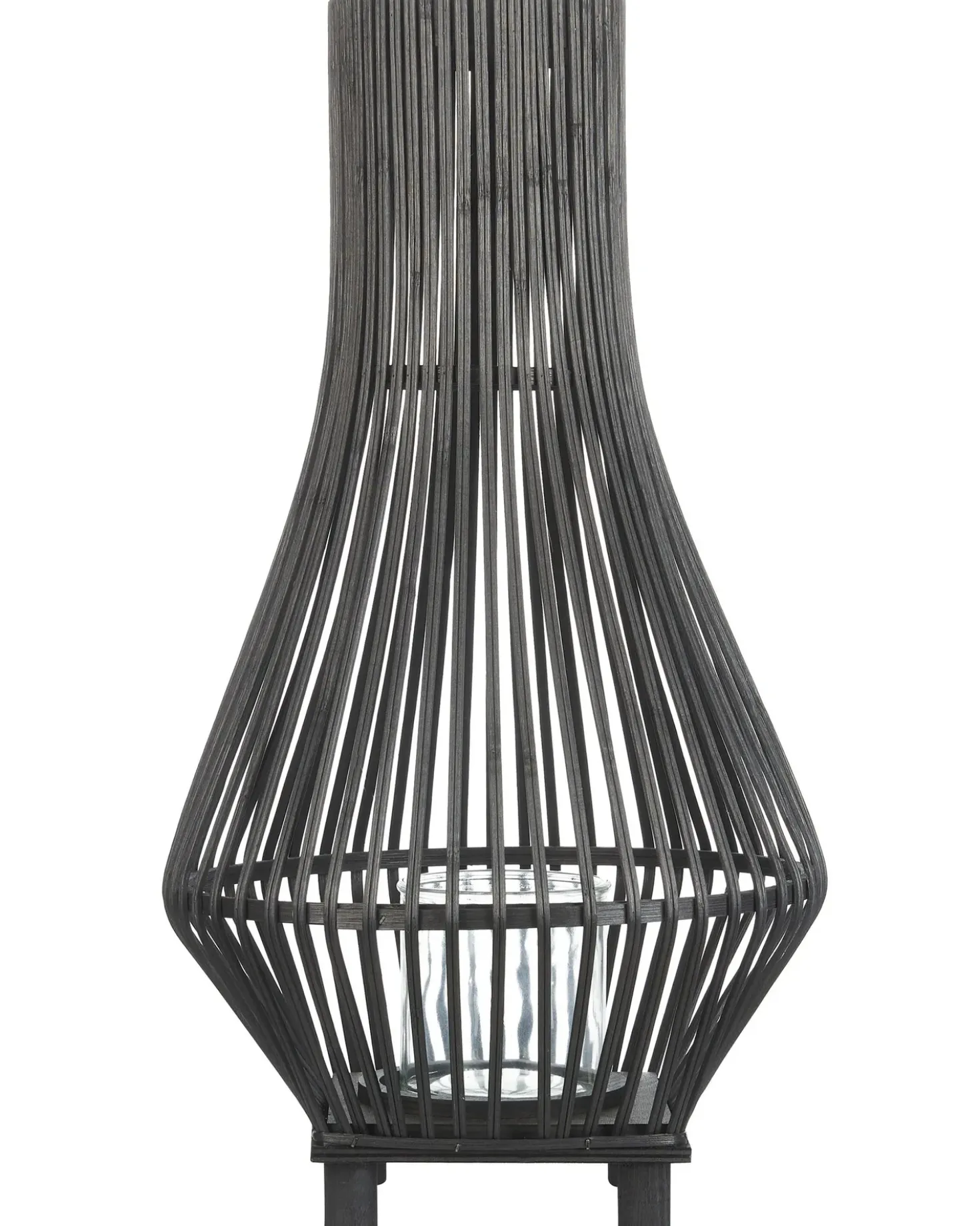 Lanterna LEYTE Bambù 58 cm Nero