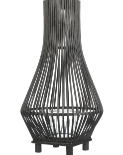 Lanterna LEYTE Bambù 58 cm Nero