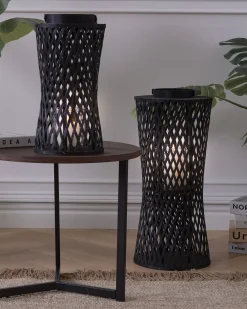 Lanterna MACTAN Bambù 38 cm Nero
