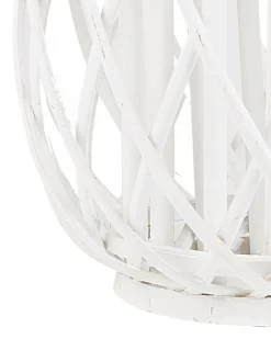 Lanterna MAURITIUS Legno di salice 40 cm Bianco