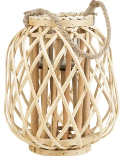 Lanterna MAURITIUS Legno di salice 30 cm Naturale