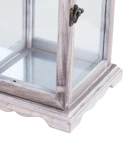 Lanterna SAMAR Legno di pino 47 cm Bianco