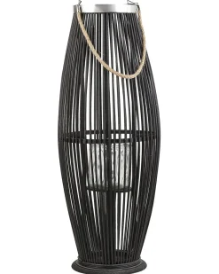 Lanterna TAHITI Bambù 72 cm Nero