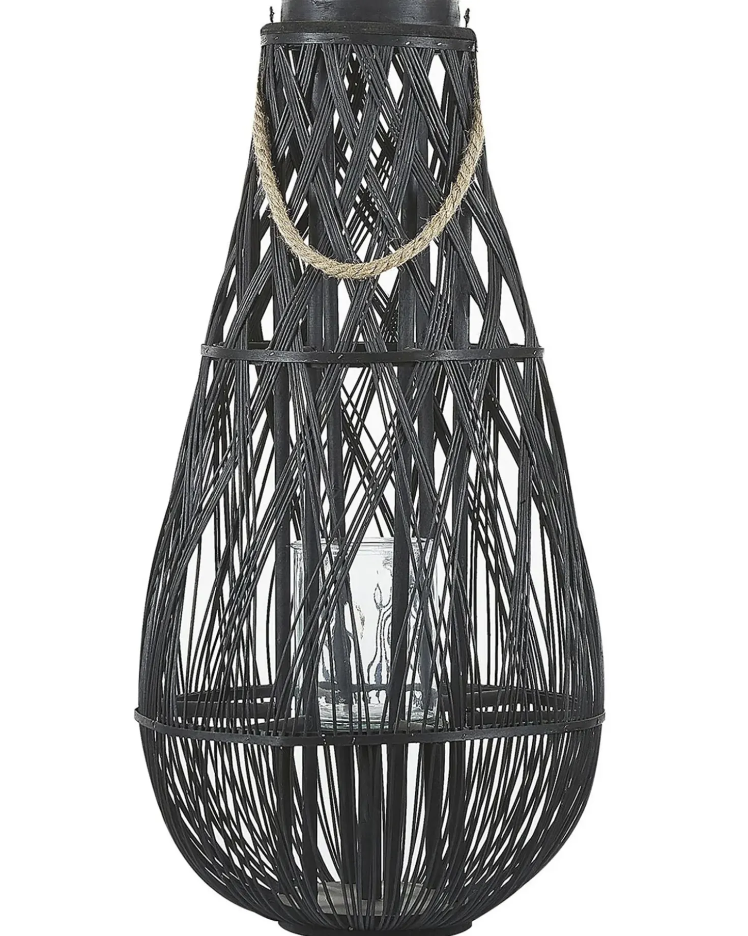 Lanterna TONGA Bambù 77 cm Nero