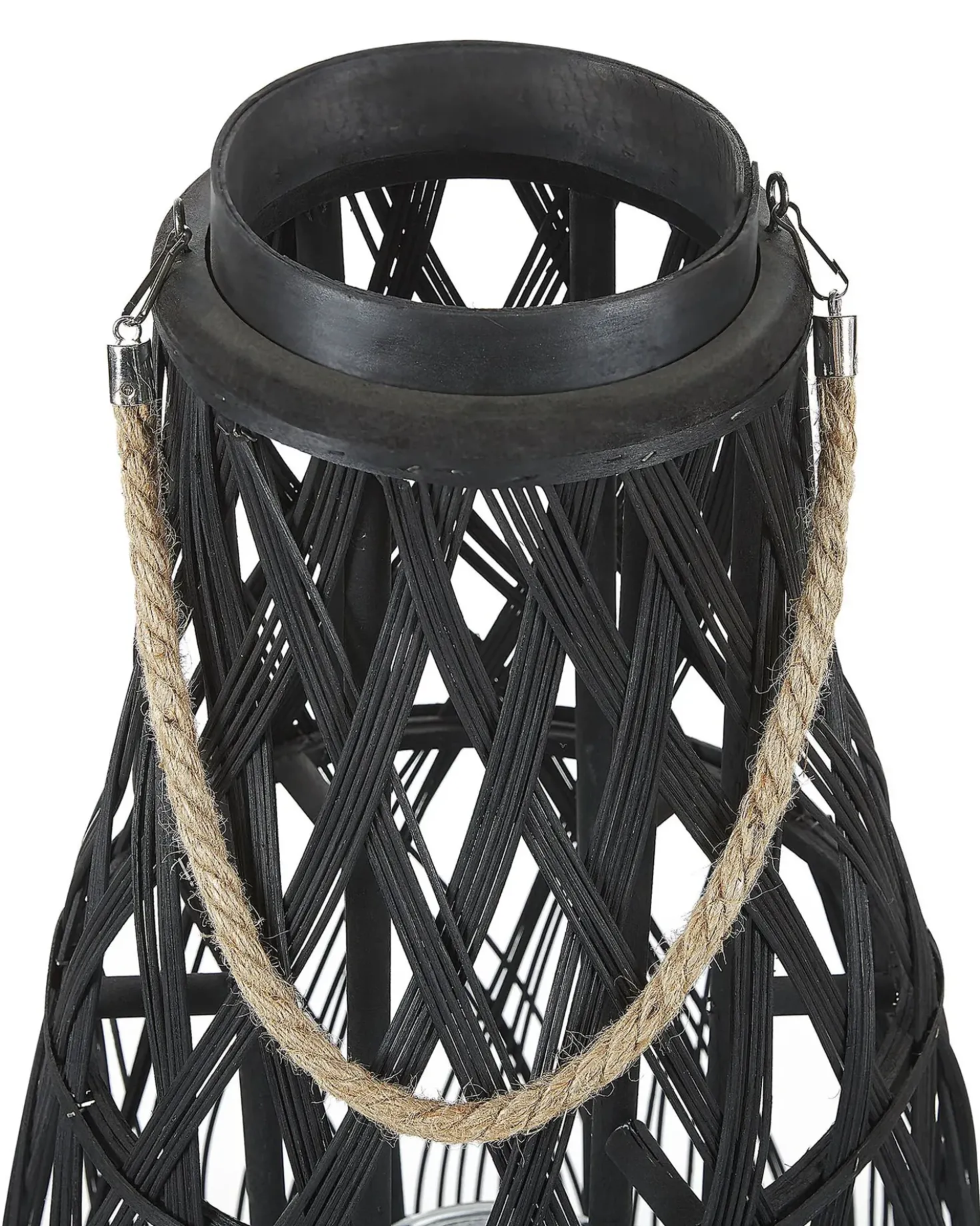 Lanterna TONGA Bambù 77 cm Nero