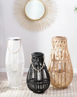 Lanterna TONGA Bambù 56 cm Nero