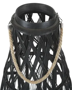 Lanterna TONGA Bambù 56 cm Nero