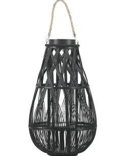 Lanterna TONGA Bambù 56 cm Nero