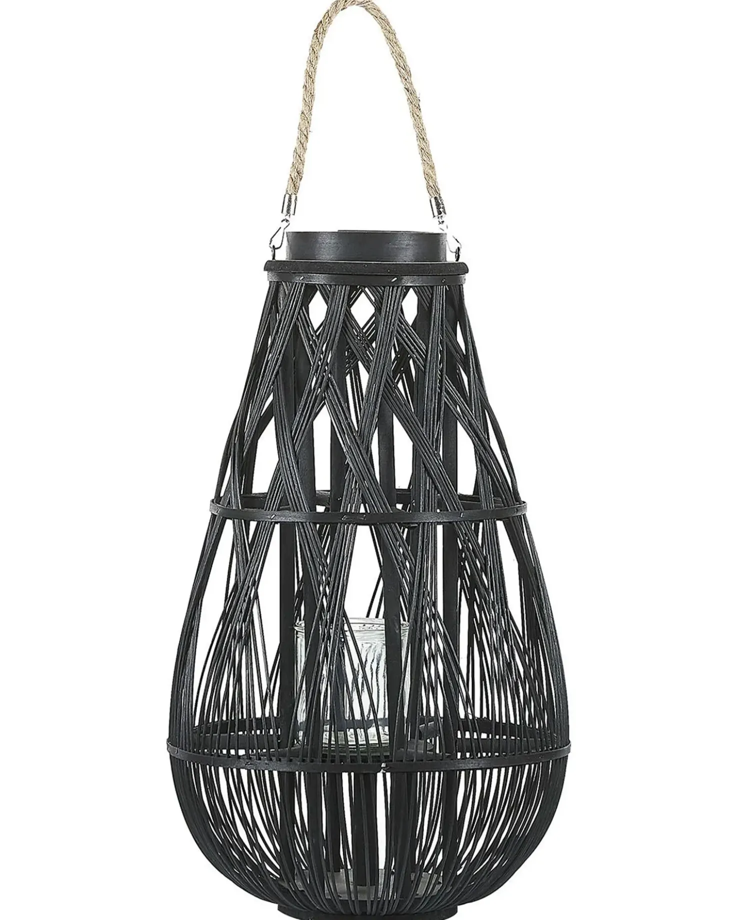 Lanterna TONGA Bambù 56 cm Nero