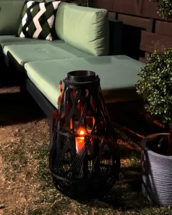 Lanterna TONGA Bambù 56 cm Nero