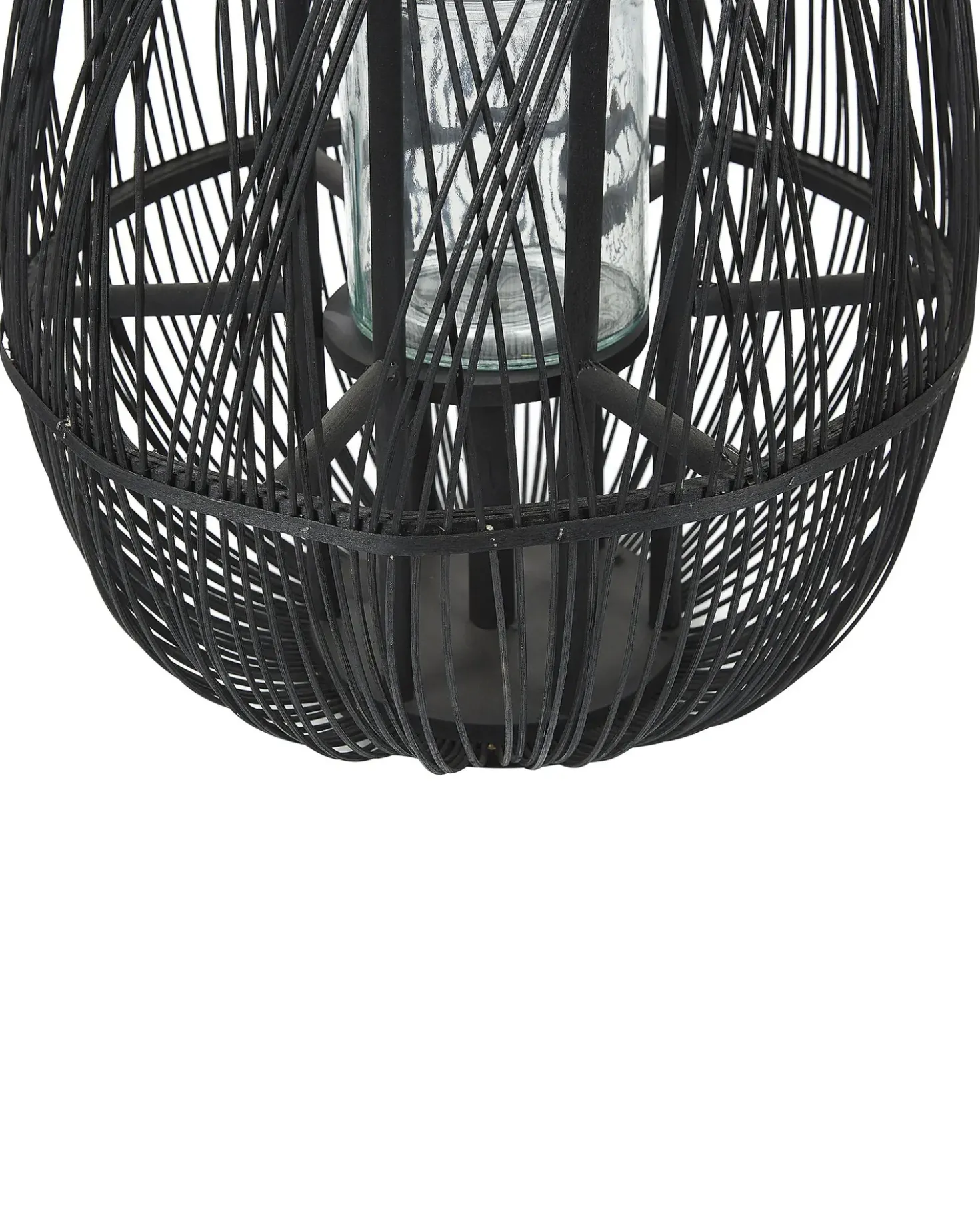 Lanterna TONGA Bambù 56 cm Nero