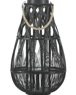 Lanterna TONGA Bambù 56 cm Nero