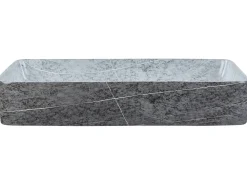 Lavabo da appoggio ARTAJ 61 x 35 cm Ceramica Grigio effetto cemento