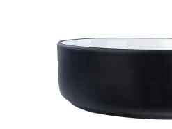 Lavabo da appoggio CALIG ⌀ 36 cm Ceramica Nero/Bianco