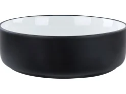 Lavabo da appoggio CALIG ⌀ 36 cm Ceramica Nero/Bianco