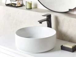 Lavabo da appoggio CALIG ⌀ 36 cm Ceramica Bianco sporco