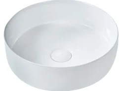 Lavabo da appoggio CALIG ⌀ 36 cm Ceramica Bianco