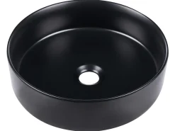 Lavabo da appoggio CALIG ⌀ 36 cm Ceramica Nero