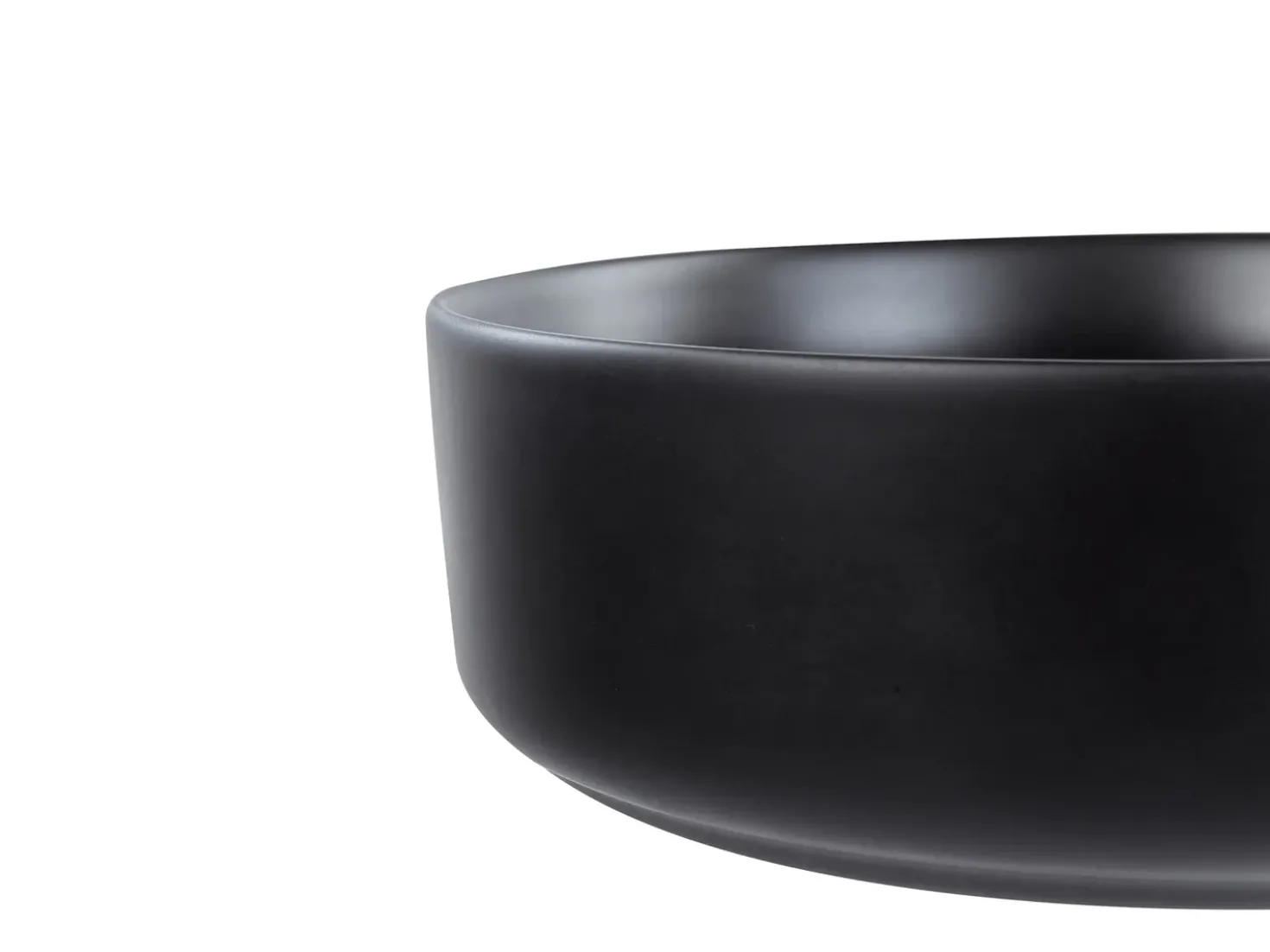 Lavabo da appoggio CALIG ⌀ 36 cm Ceramica Nero