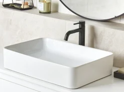 Lavabo da appoggio CHIVANA 51 x 34 cm Ceramica Bianco