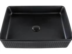 Lavabo da appoggio GELDO 50 x 34 cm Ceramica Nero