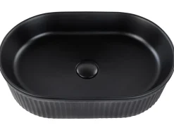 Lavabo da appoggio GELDO 49 x 31 cm Ceramica Nero