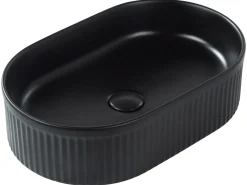 Lavabo da appoggio GELDO 49 x 31 cm Ceramica Nero