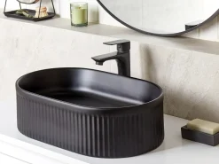 Lavabo da appoggio GELDO 49 x 31 cm Ceramica Nero