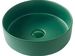 Lavabo da appoggio GUDAR ⌀ 37 cm Ceramica Verde scuro