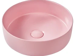 Lavabo da appoggio GUDAR ⌀ 37 cm Ceramica Rosa