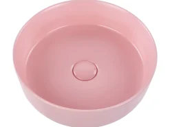 Lavabo da appoggio GUDAR ⌀ 37 cm Ceramica Rosa