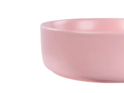 Lavabo da appoggio GUDAR ⌀ 37 cm Ceramica Rosa