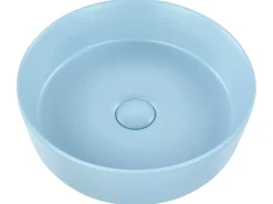 Lavabo da appoggio GUDAR ⌀ 37 cm Ceramica Blu